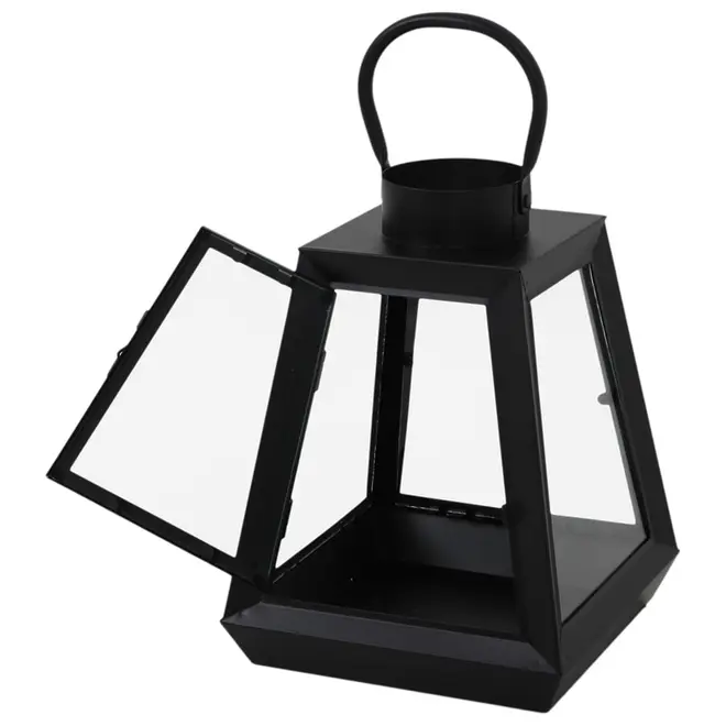 LANTERNA 29 CM TRAPEZE - PRETO/INCOLOR - Foto 4