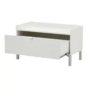 ARMÁRIO DE BANHEIRO 1 GAVETA 80 CM X 40 CM SLEEK - BRANCO/GRANILITE - Foto 3