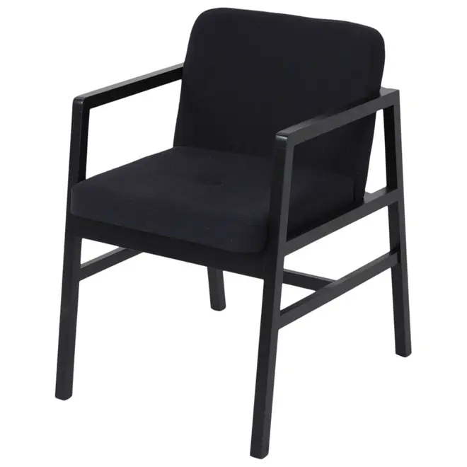 POLTRONA CEIBO - PRETO/PRETO - Foto 1