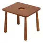 MESA INFANTIL 60 CM X 50 CM SAUÍ - NOZES/ARGILA CRUA - Foto 4