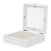 PORTA-JÓIAS 20 CM X 20 CM ZEFYR I - BRANCO/NATURAL - Foto 3