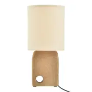 LUMINÁRIA DE MESA GROTT C/CUP R - NATURAL - Foto 1