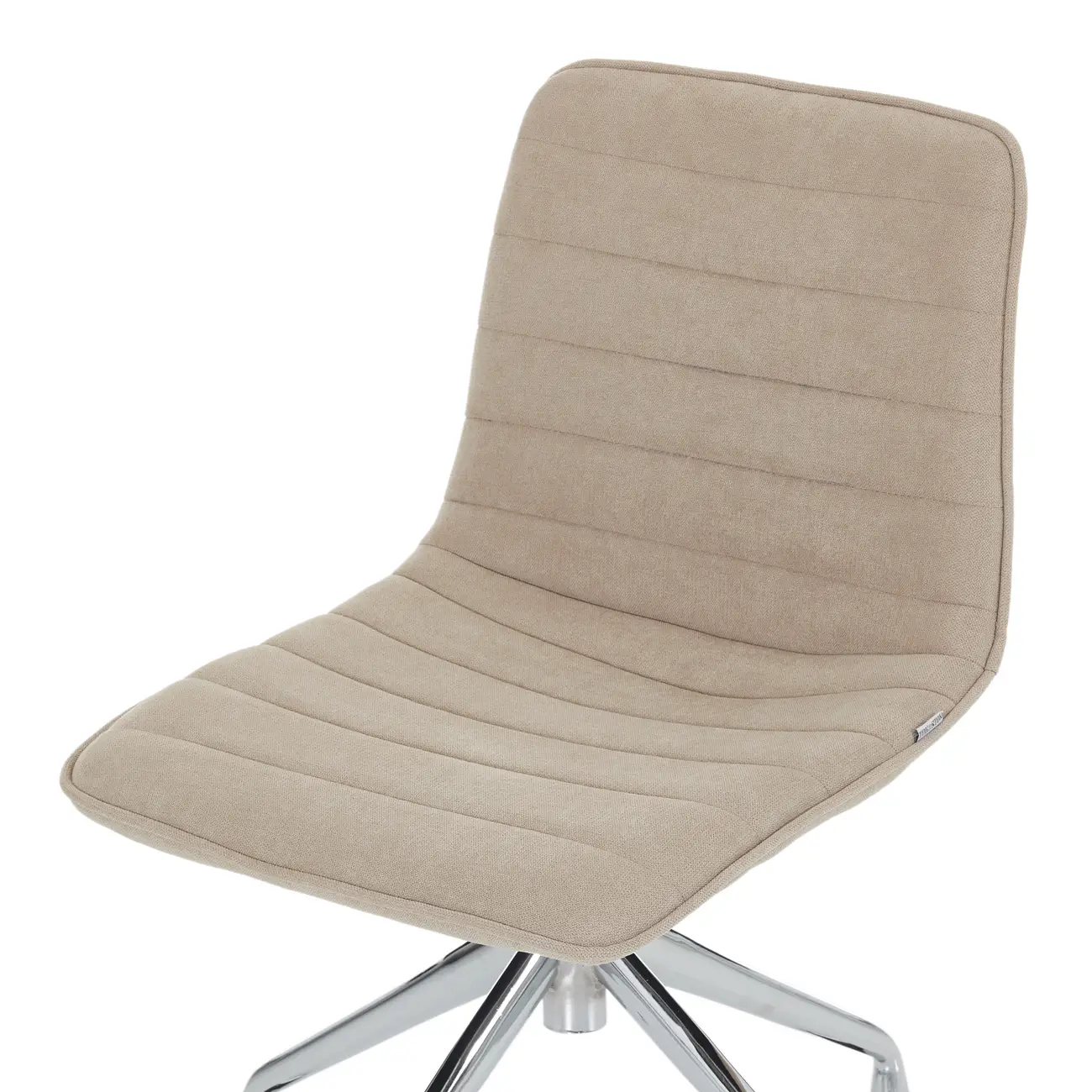 CADEIRA HOME OFFICE CONFIDENT - CROMADO/CAMELO - Foto 6