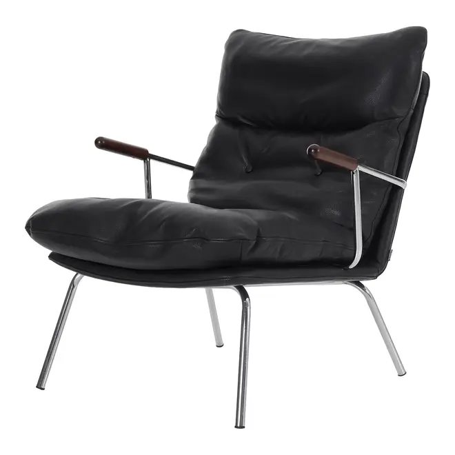 POLTRONA GOOGIE - CROMADO/PRETO - Foto 3