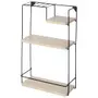 PRATELEIRA TRIPLA 64 CM X 38 CM X 15 CM POSTO - PRETO/NATURAL WASHED - Foto 2