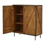 BUFFET 2 PORTAS 1,05 M X 42 CM STEAM TRUNK - ENCERADO CASTANHO/CASTANHO - Foto 3