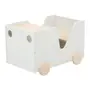 MESA INFANTIL 47 CM X 70 CM MINICIDADE - BRANCO/NATURAL WASHED - Foto 1