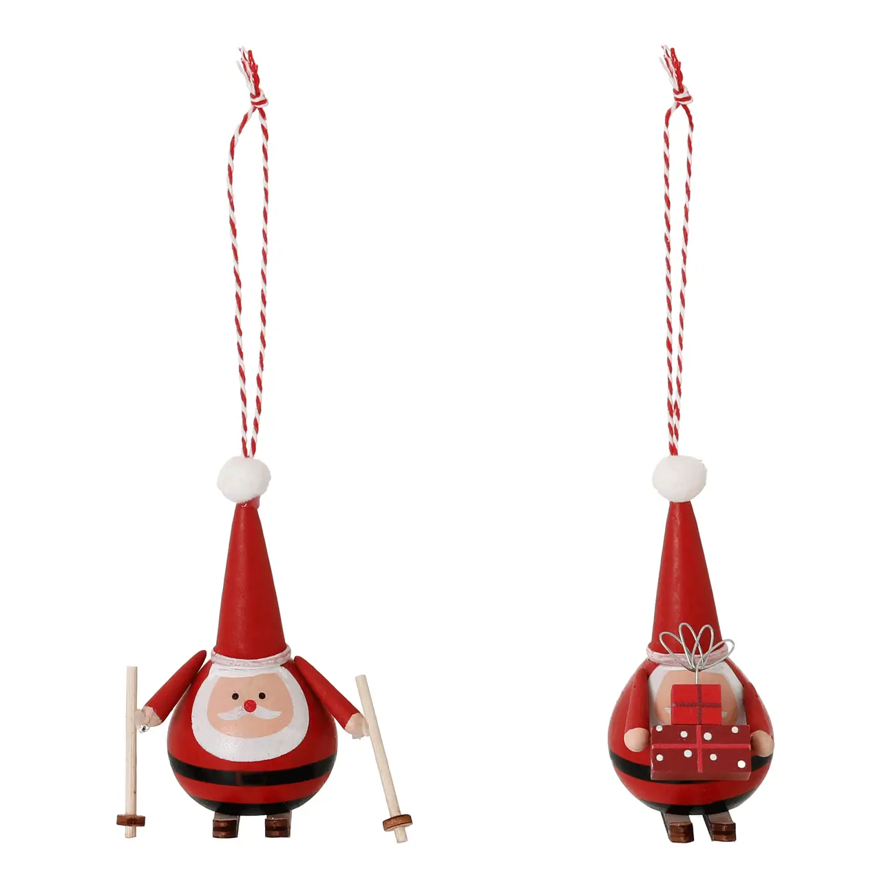 KIT COM 2 PINGENTES NOEL COLORFUN XMAS - VERMELHO/PRETO - Foto 1
