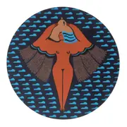 MOUSE PAD MULHER PÁSSARO - MULTICOR - Foto 1