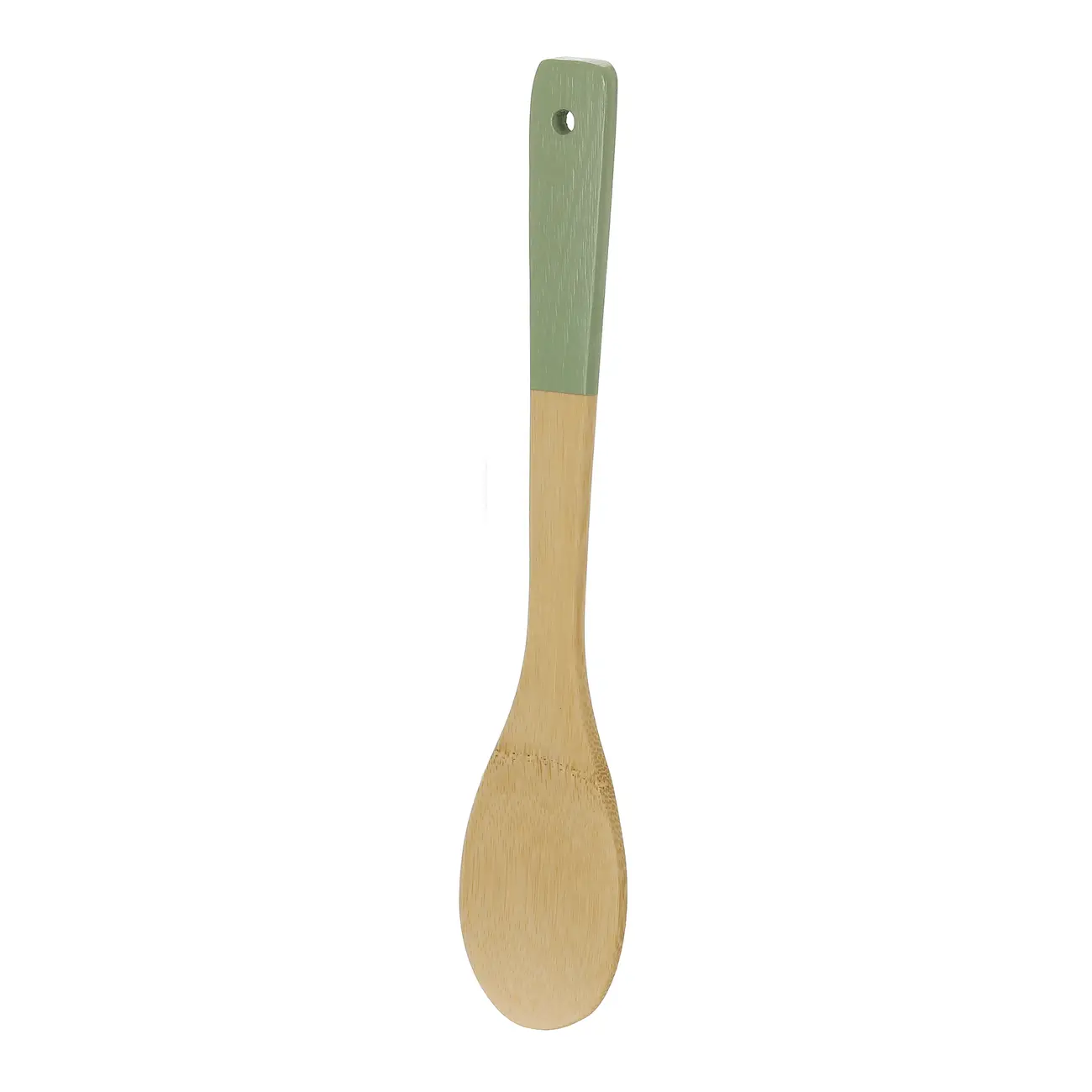 COLHER 30 CM BAMBUMIX - SÁLVIA/NATURAL - Foto 2