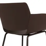 CADEIRA COM BRAÇOS BRACKETS - MARROM DE LEI/MARROM DE LEI - Foto 7