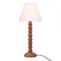 LUMINÁRIA DE MESA TORNIO C/CUP M - NOZES/BRANCO - Foto 2
