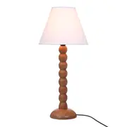 LUMINÁRIA DE MESA TORNIO C/CUP M - NOZES/BRANCO - Foto 2