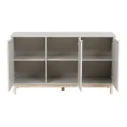 BUFFET 3 PORTAS 1,35 M X 38 CM SNAB - FLANDRES/NATURAL WASHED - Foto 4