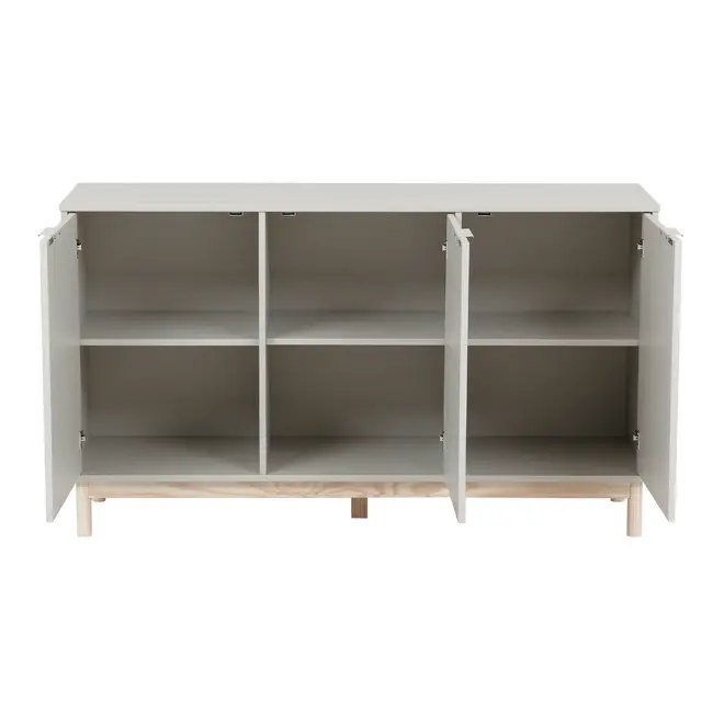 BUFFET 3 PORTAS 1,35 M X 38 CM SNAB - FLANDRES/NATURAL WASHED - Foto 4