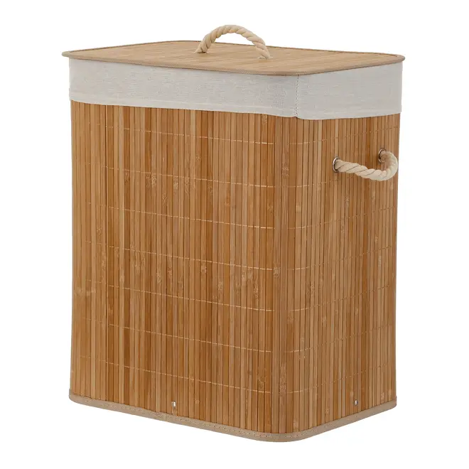 CESTO PARA ROUPAS 50 CM X 40 CM X 30 CM BUKA - BAMBU/NATURAL - Foto 2
