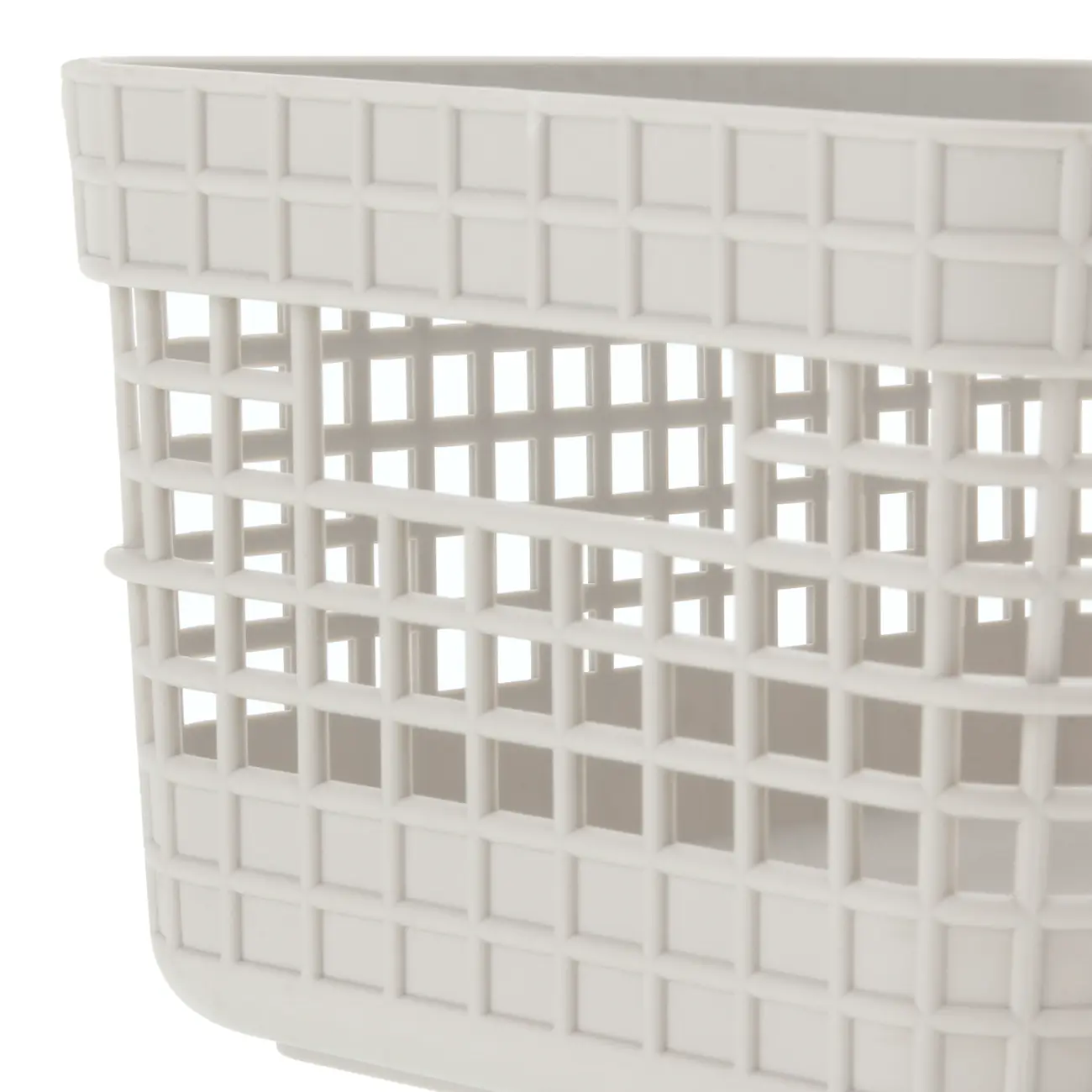 CESTO 10 CM X 20 CM X 14 CM GRID - OFF WHITE - Foto 4