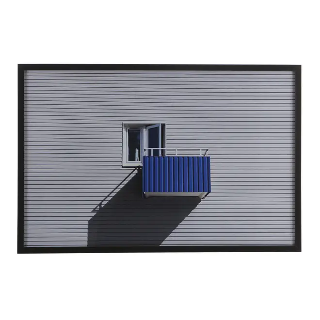 QUADRO 95 CM X 63 CM VINDU - KONKRET/AZUL COBALTO - Foto 1