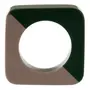 ARGOLA PAR GUARDANAPO CONJUNTO COM 2 PEÇAS DUO COLOR - MUSGO/CAMELO - Foto 1