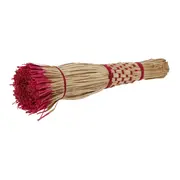 VASSOURA DECORATIVA ACARI - FIBRA CLARA/ROSA - Foto 5