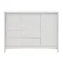 BRANCO - CÔMODA 4 GAVETAS/1 PORTA 1,22 M X 50 CM MON DIEU