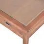 MESA DE CENTRO 96 CM X 65 CM ARMAZÉM - NOZES/INCOLOR - Foto 3