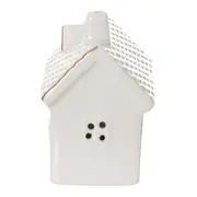 ADORNO CASA DOURADA 8 CM CELEBRATION - OFF WHITE/OURO - Foto 6