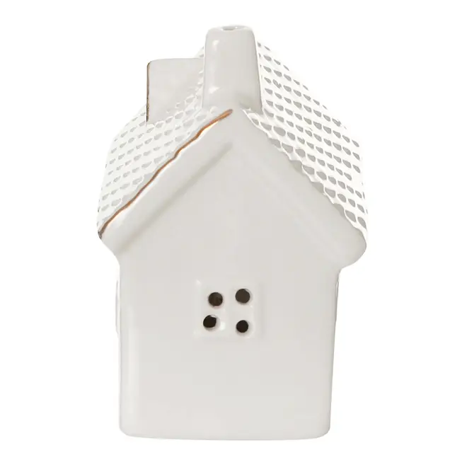 ADORNO CASA DOURADA 8 CM CELEBRATION - OFF WHITE/OURO - Foto 6