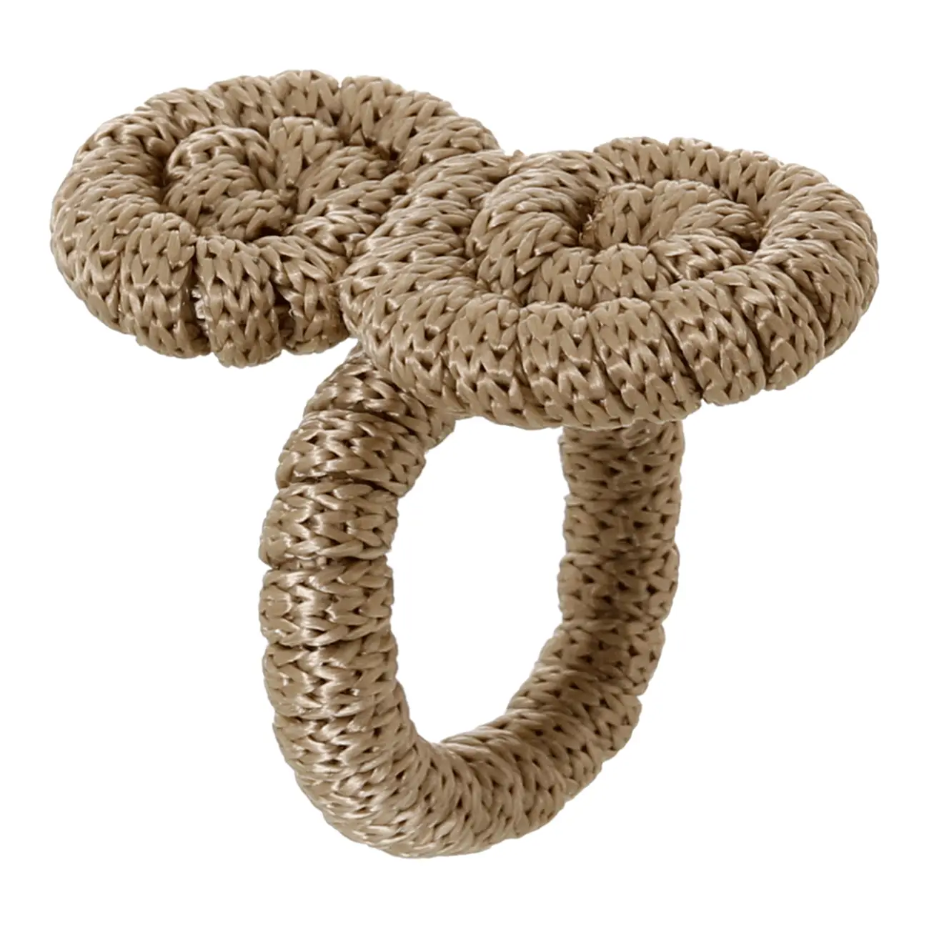 ARGOLA PARA GUARDANAPO CONJUNTO COM 2 PEÇAS ARABESCO - CAMELO - Foto 3