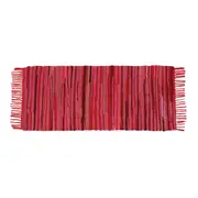 TAPETE 50 CM X 1,20 M FAMILY CHINDI - VERMELHO/MULTICOR - Foto 1