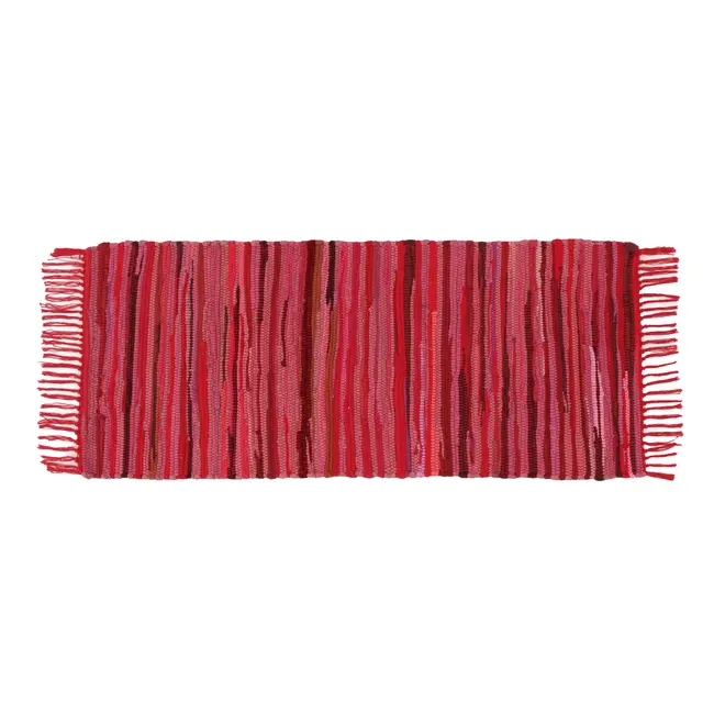 TAPETE 50 CM X 1,20 M FAMILY CHINDI - VERMELHO/MULTICOR - Foto 1