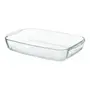 TRAVESSA REFRATRÁRIA COM TAMPA 39 CM X 24 CM DOLIA GLASS - INCOLOR/CAMELO - Foto 5