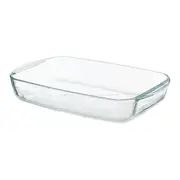 TRAVESSA REFRATRÁRIA COM TAMPA 39 CM X 24 CM DOLIA GLASS - INCOLOR/CAMELO - Foto 5