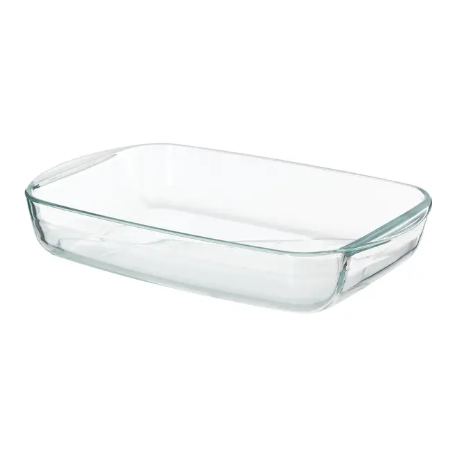 TRAVESSA REFRATRÁRIA COM TAMPA 39 CM X 24 CM DOLIA GLASS - INCOLOR/CAMELO - Foto 5