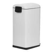 LIXEIRA COM PEDAL 40 L GIBBOUS - BRANCO BRILHANTE/INOX - Foto 7