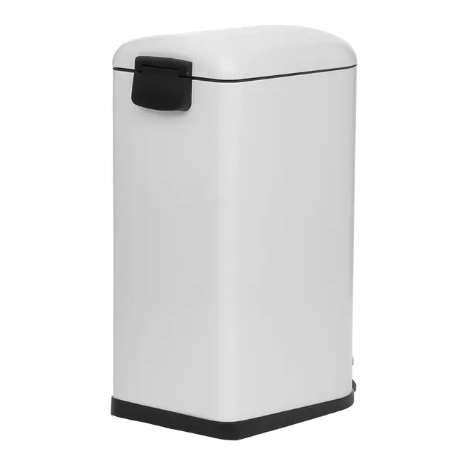 LIXEIRA COM PEDAL 40 L GIBBOUS - BRANCO BRILHANTE/INOX - Foto 7