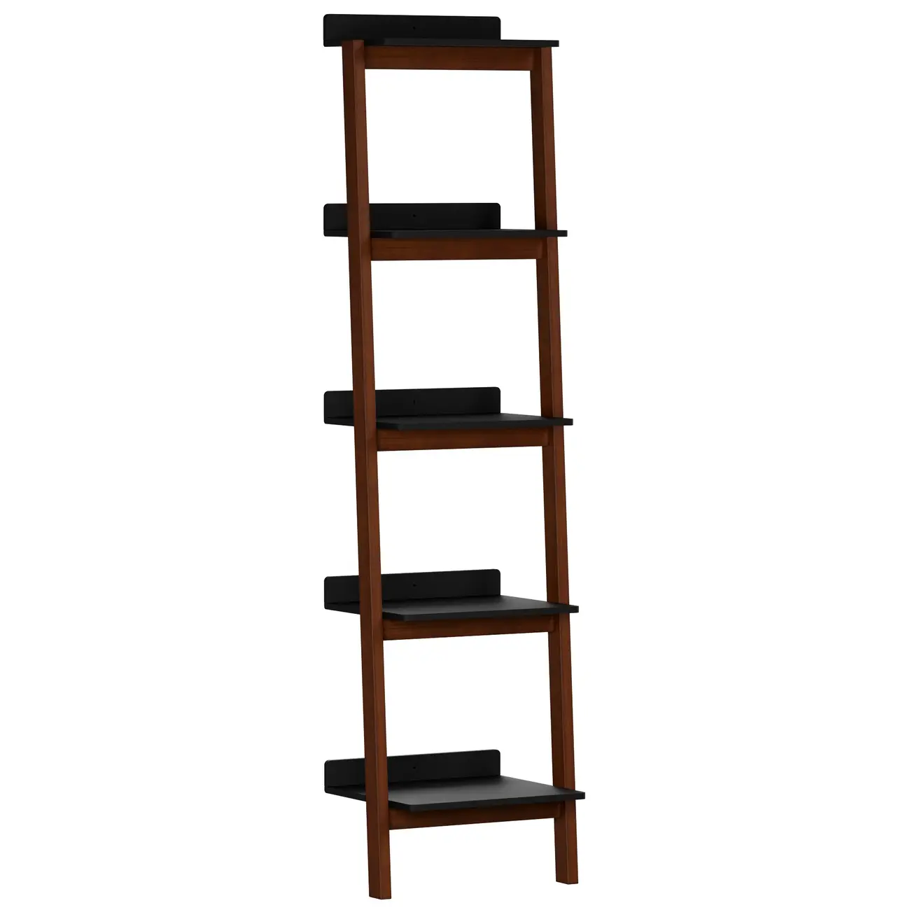 ESTANTE 48 CM X 1,85 M HANNA - NOZES/PRETO - Foto 1