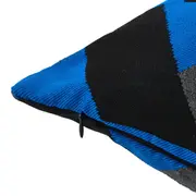 CAPA PARA ALMOFADA 45 CM X 45 CM GEO FORMS - AZUL COBALTO/KONKRET - Foto 3