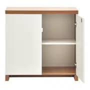 ARMÁRIO PARA ESCRITÓRIO BAIXO 2 PORTAS FIND - FREIJÓ/BRANCO - Foto 3