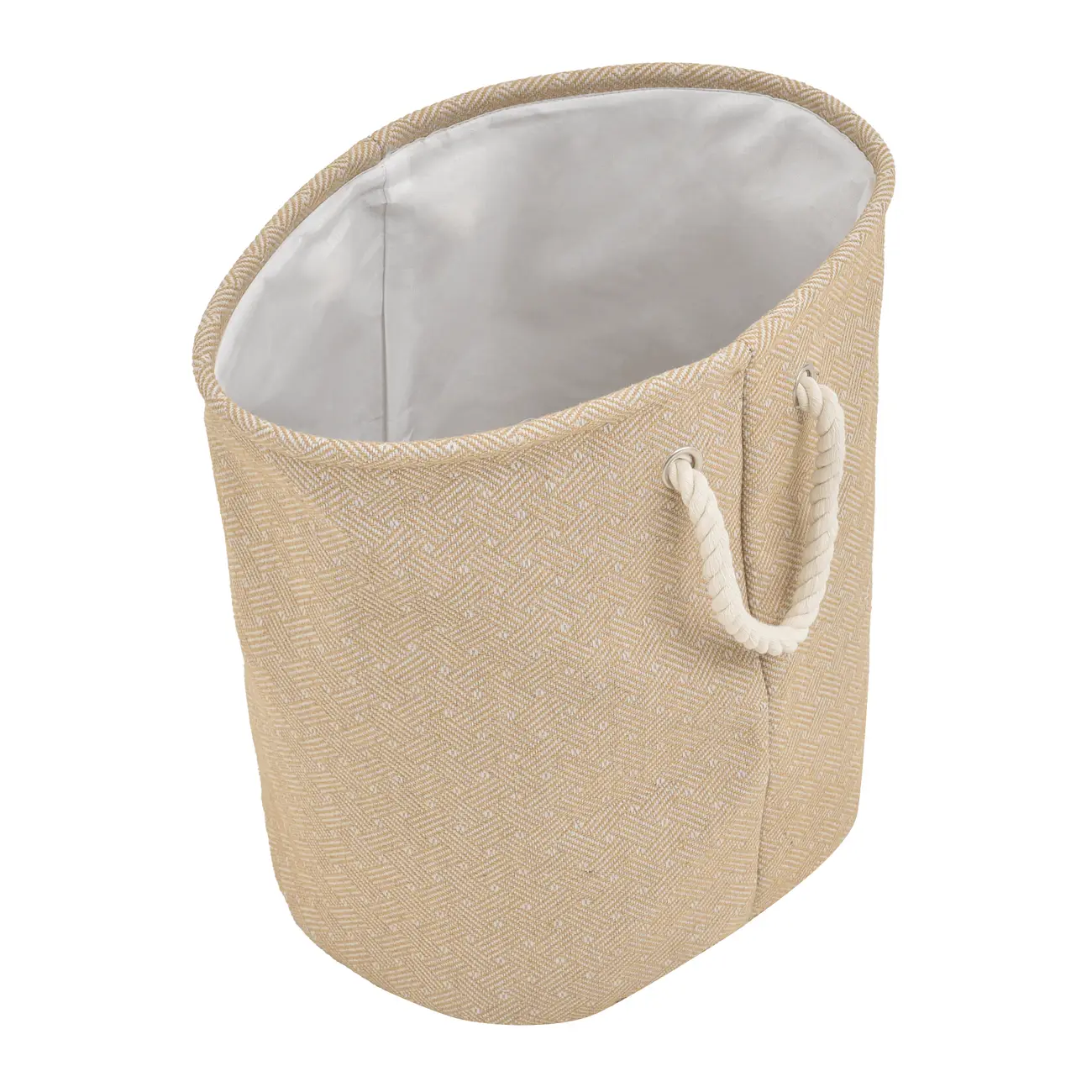 CESTO PARA ROUPAS TRAIRI - NATURAL/OFF WHITE - Foto 3