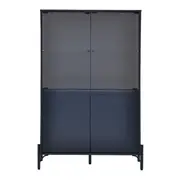 CRISTALEIRA 4 PORTAS 90 CM X 1,39 CM LINHAS - GALAXY BLUE/INCOLOR - Foto 1