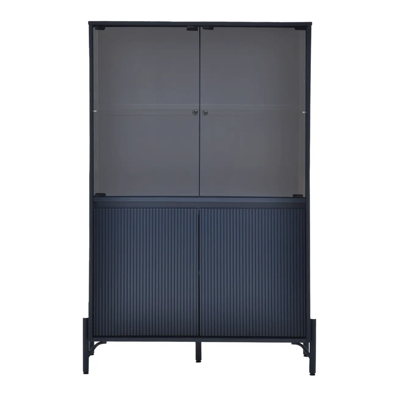 CRISTALEIRA 4 PORTAS 90 CM X 1,39 CM LINHAS - GALAXY BLUE/INCOLOR - Foto 1