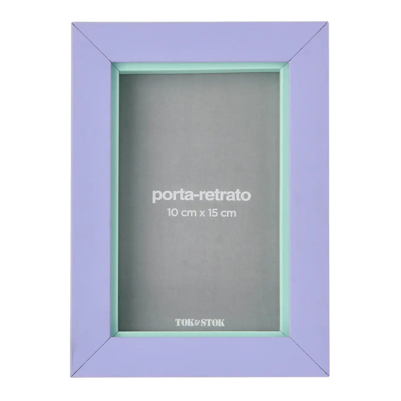 PORTA-RETRATO 10 CM X 15 CM COLOR MATCH - MOUSSE DE JABUTICABA/SORBET DE MENTA - Foto 1