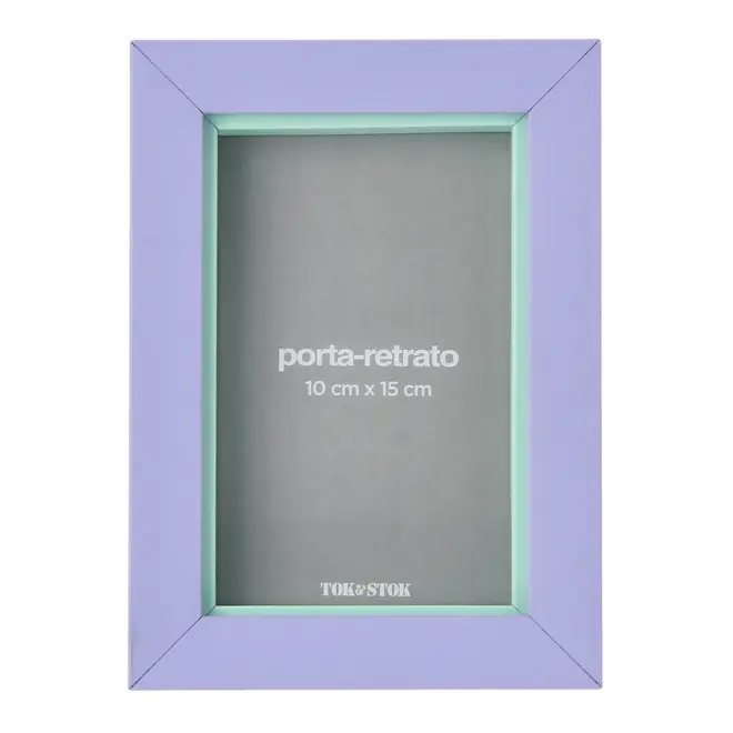 PORTA-RETRATO 10 CM X 15 CM COLOR MATCH - MOUSSE DE JABUTICABA/SORBET DE MENTA - Foto 1