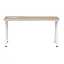 BRANCO/OAK TAMMI - MESA 1,50 M X 60 CM COM CAIXA PARA CONECTIVIDADE ALETA