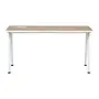BRANCO/OAK TAMMI - MESA 1,50 M X 60 CM COM CAIXA PARA CONECTIVIDADE ALETA