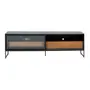 RACK 2 PORTAS DE CORRER/2 GAVETAS 1,80 M X 45 CM STREET - KONKRET/INCOLOR - Foto 3