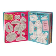 COLORIR E MONTAR: UNICORNIOS, BICHOS-PREGUICA, FLAMINGOS LIVRO INFANTIL - MULTICOR - Foto 5
