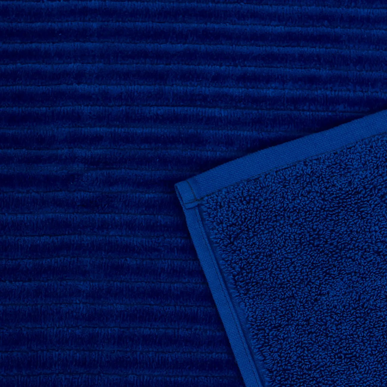 TOALHA DE PISO 80 CM X 48 CM VELVET - AZUL COBALTO - Foto 4