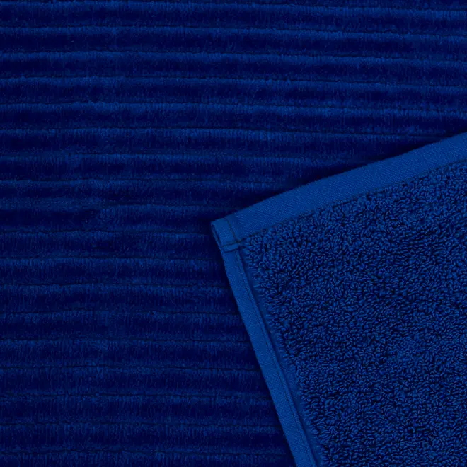 TOALHA DE PISO 80 CM X 48 CM VELVET - AZUL COBALTO - Foto 4